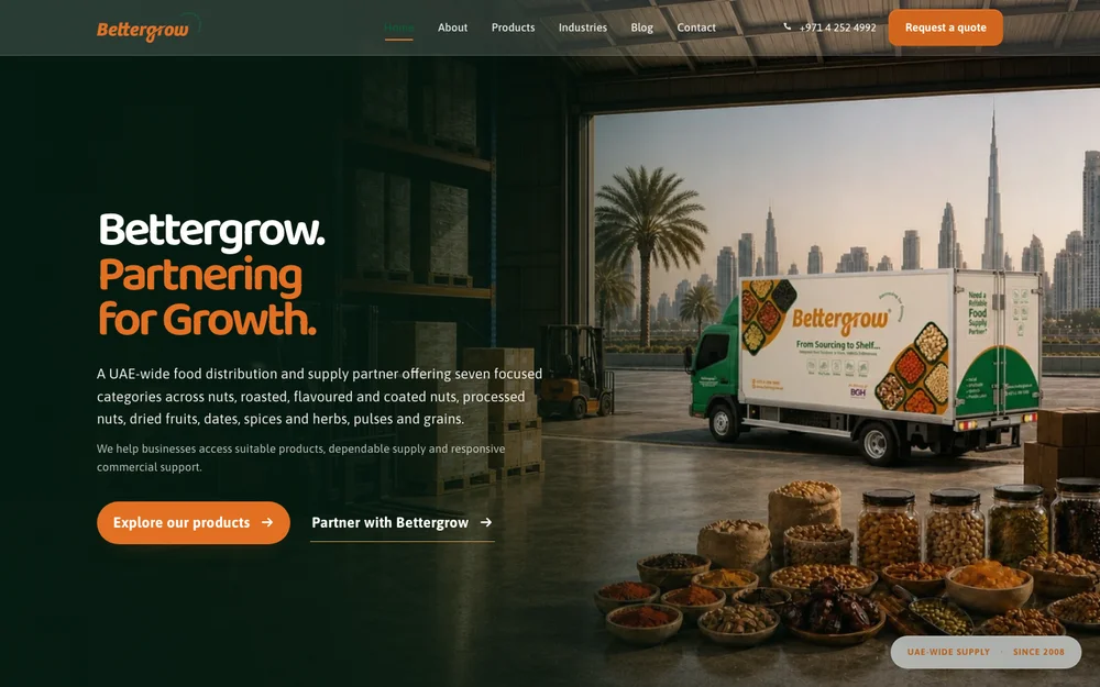 Bettergrow: Bettergrow website presentation