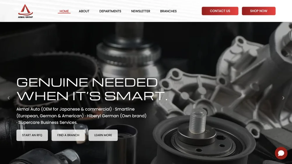 Akmal Group website by Abcon