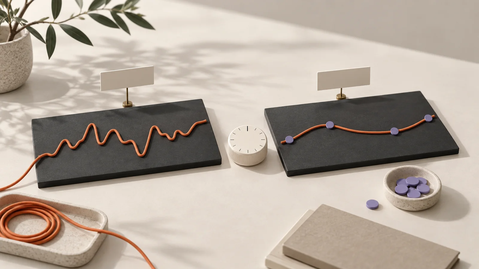 Two physical measurement studies comparing evidence and a refined decision path.