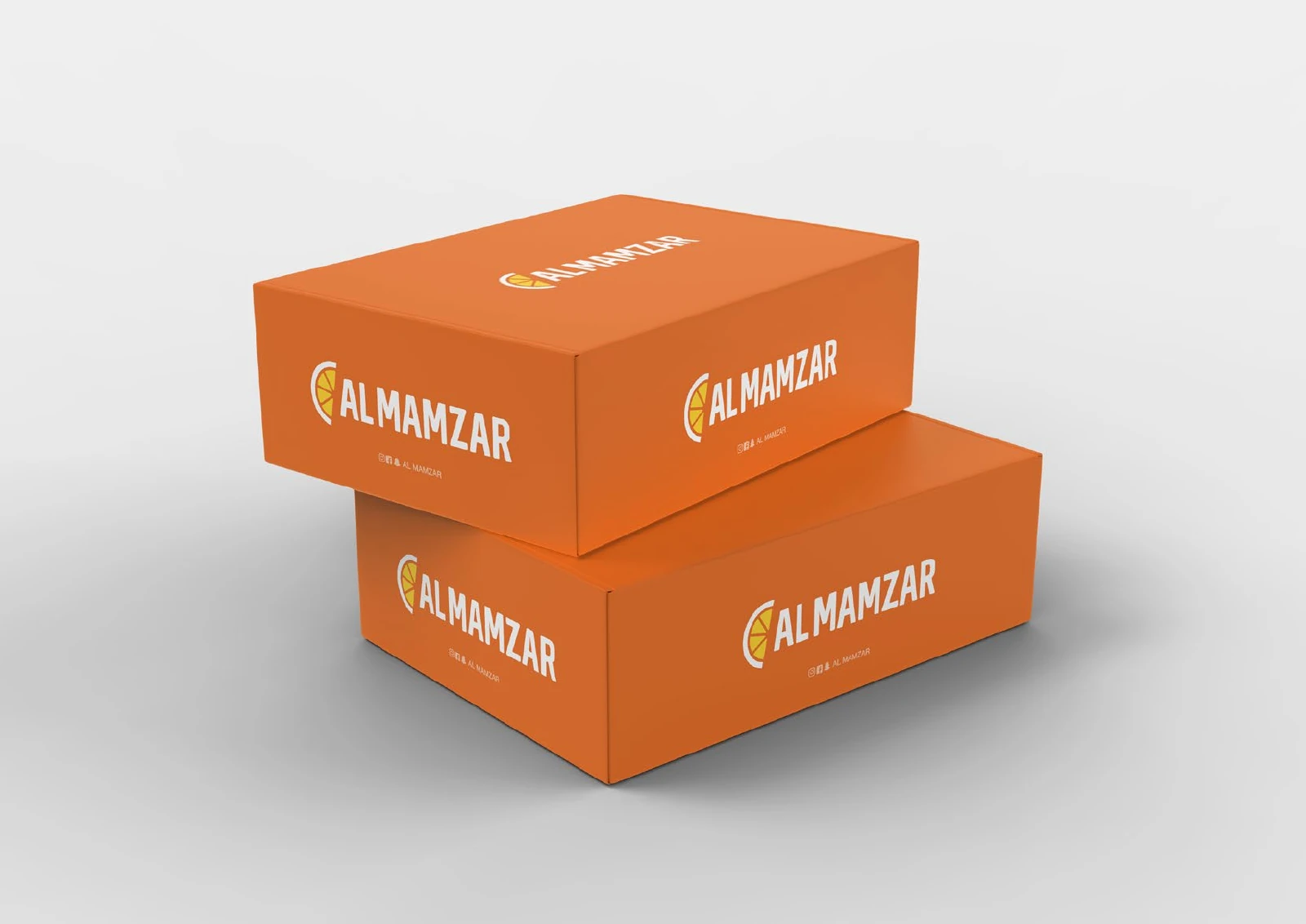 Al Mamzar: Takeaway box mockups