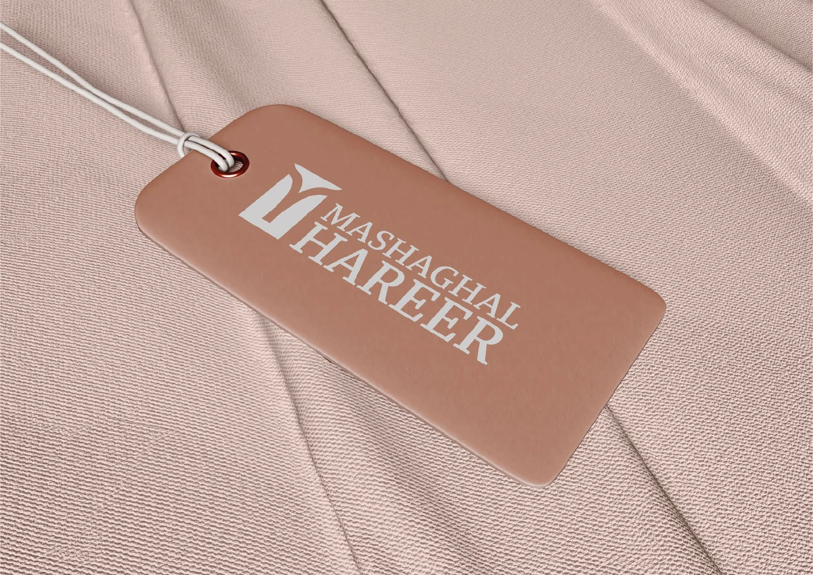 Mashaghal Hareer: Garment hangtag