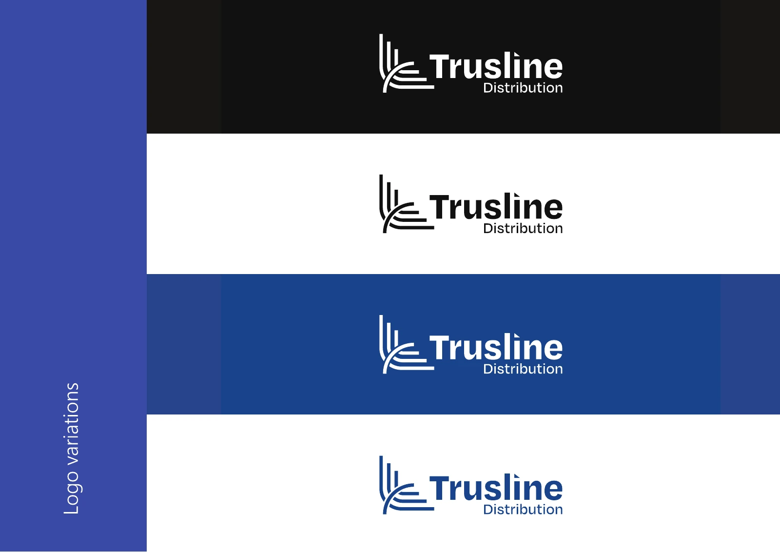 Trusline Distribution: Logo colour variants