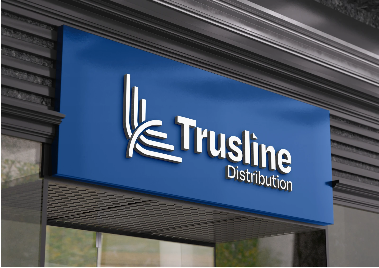 Trusline Distribution: Building signage application