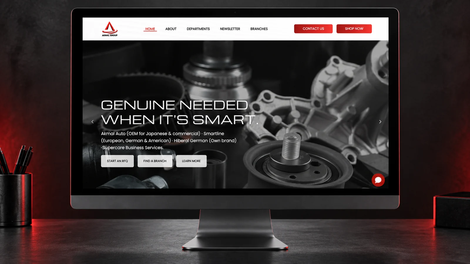 Akmal Group: website presentation, presentation cover