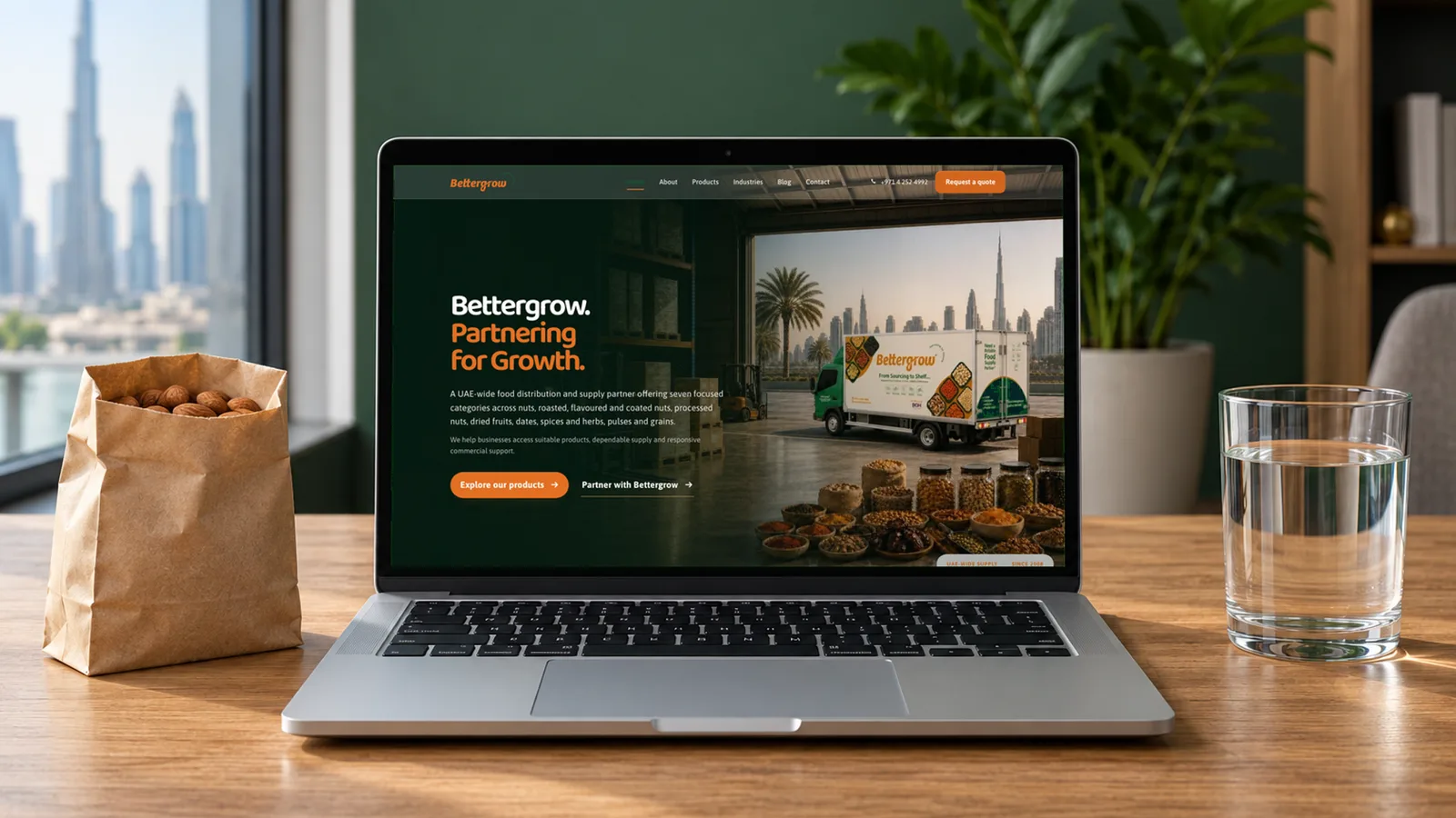Bettergrow: website presentation, presentation cover