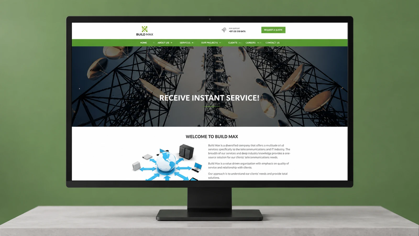 BuildMax: website presentation, presentation cover