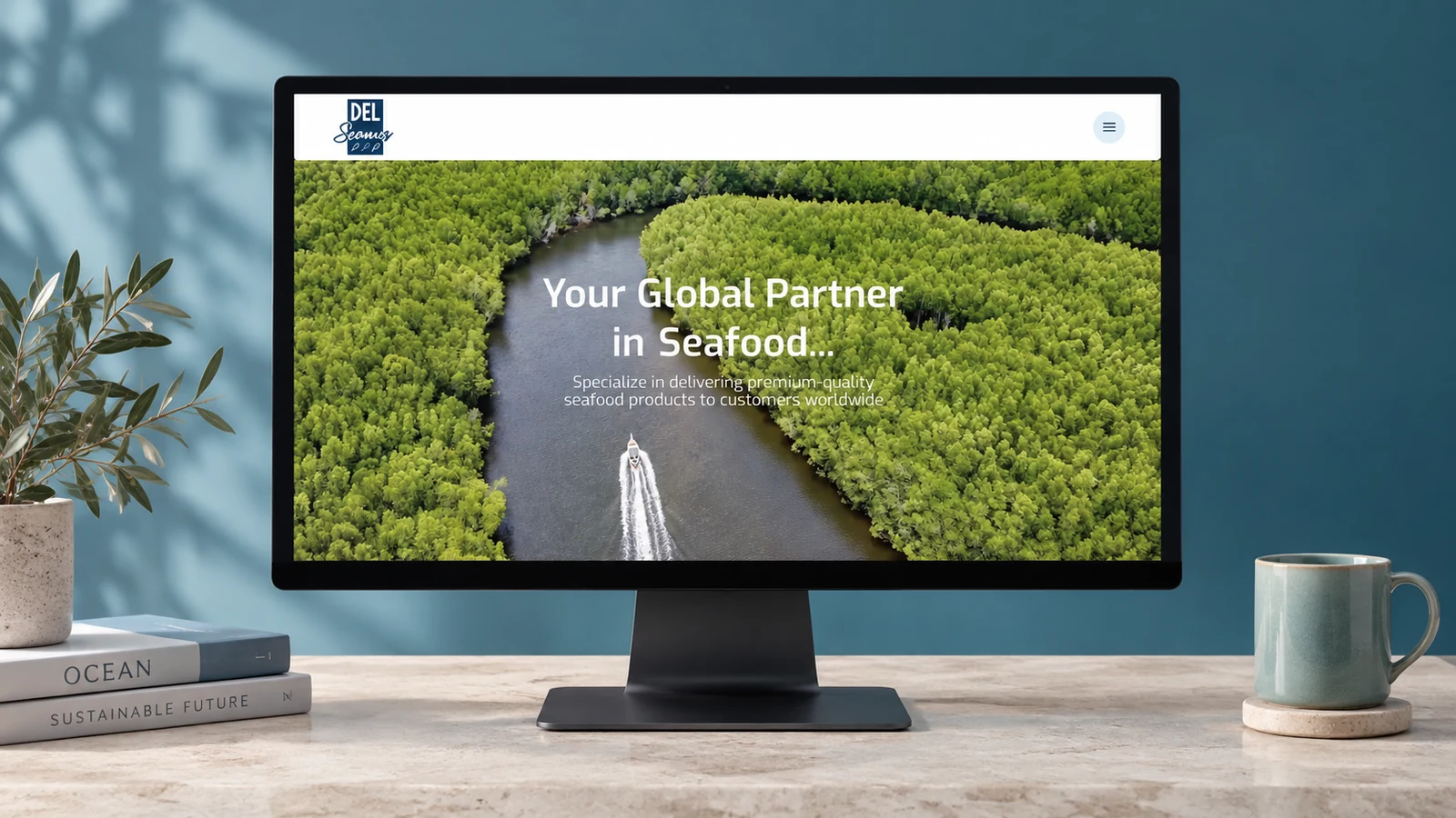 Delseamer: website presentation, presentation cover