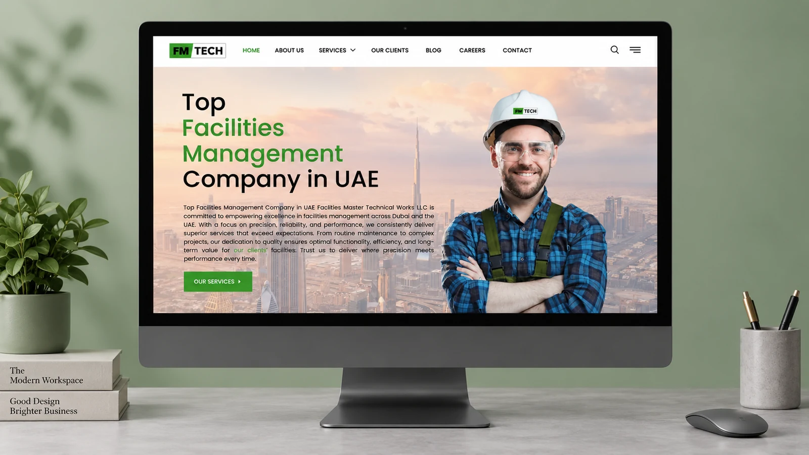 FMTech: website presentation, presentation cover
