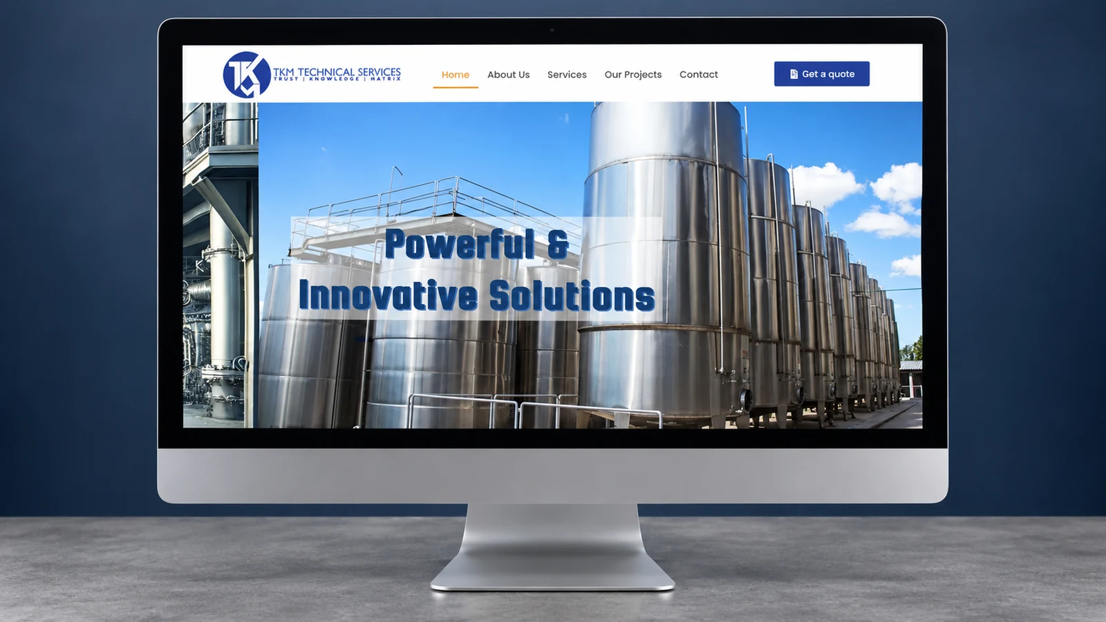 TKM Techs: website presentation, presentation cover