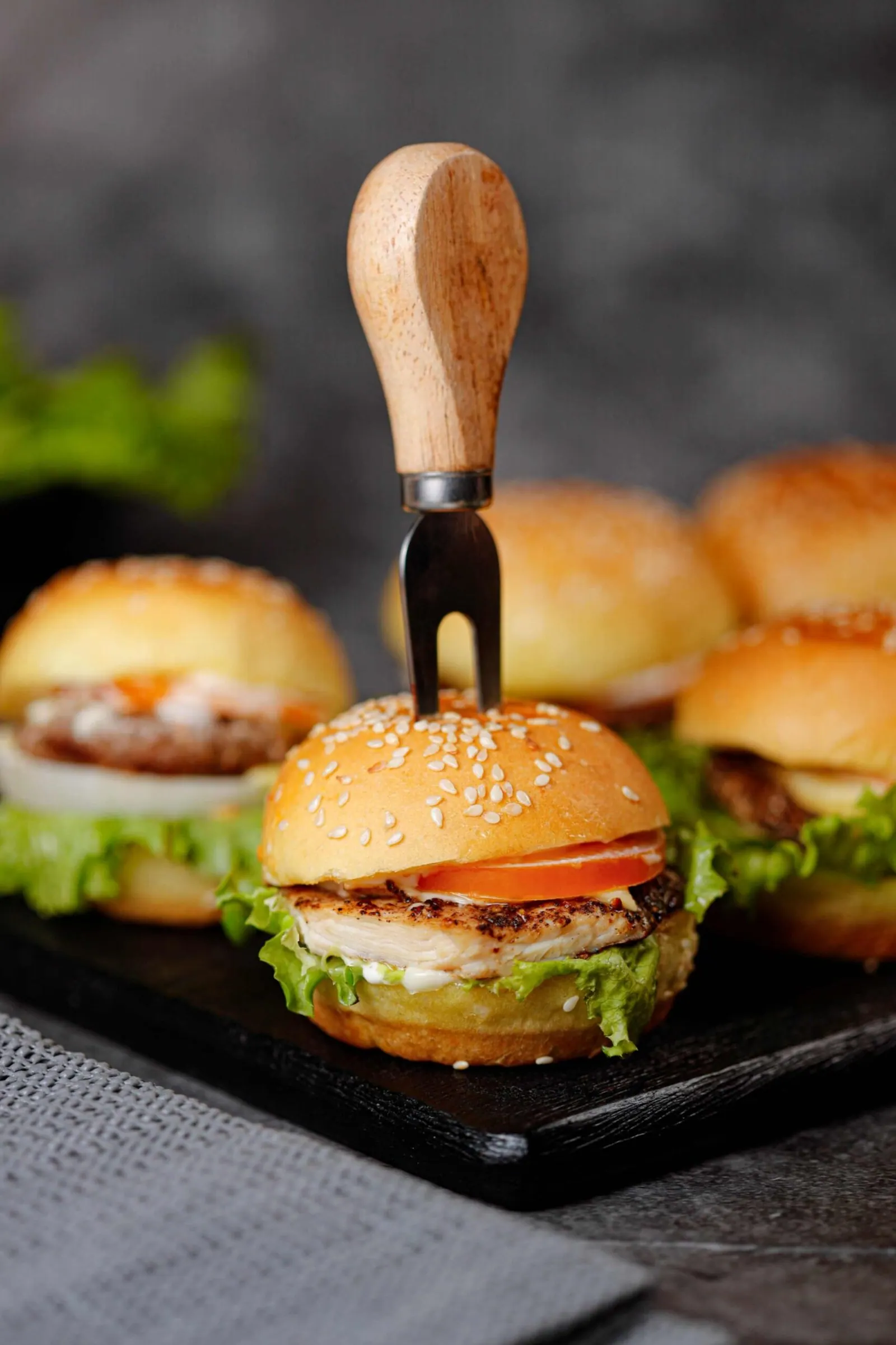 A burger shoot for a restaurant brand.