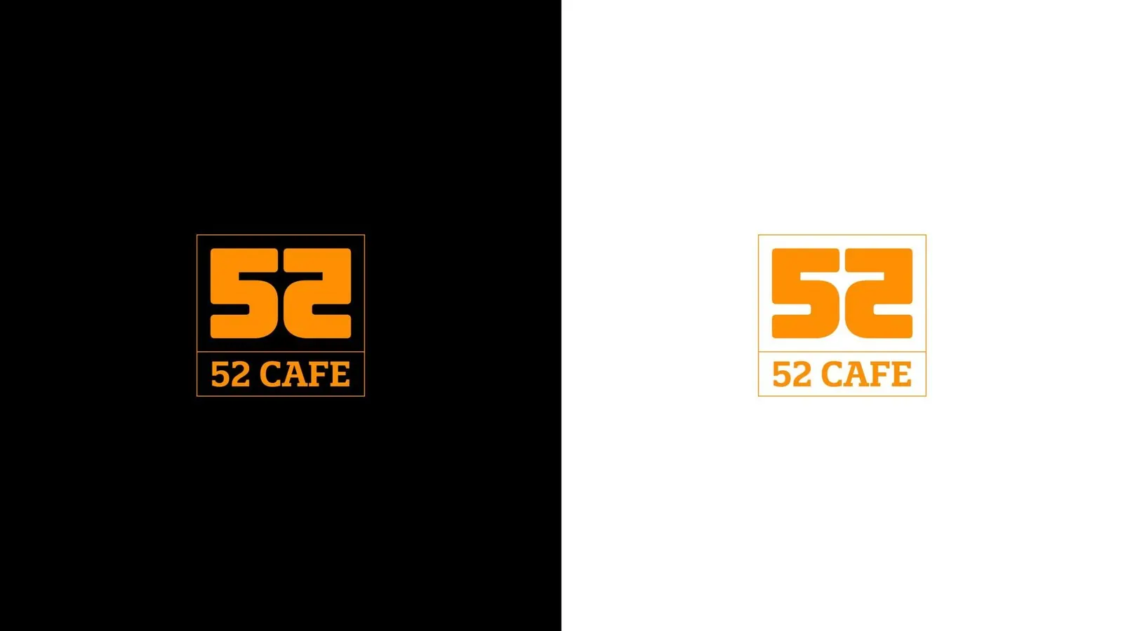 52 Cafe, brand identity presentation 4