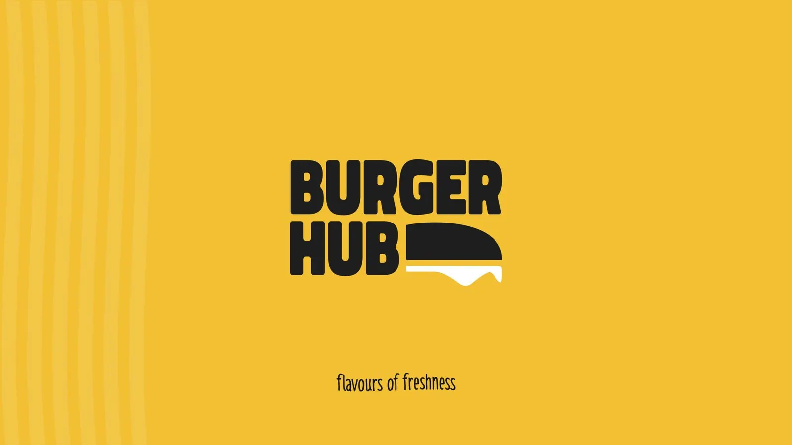 Burger Hub, brand identity presentation 1