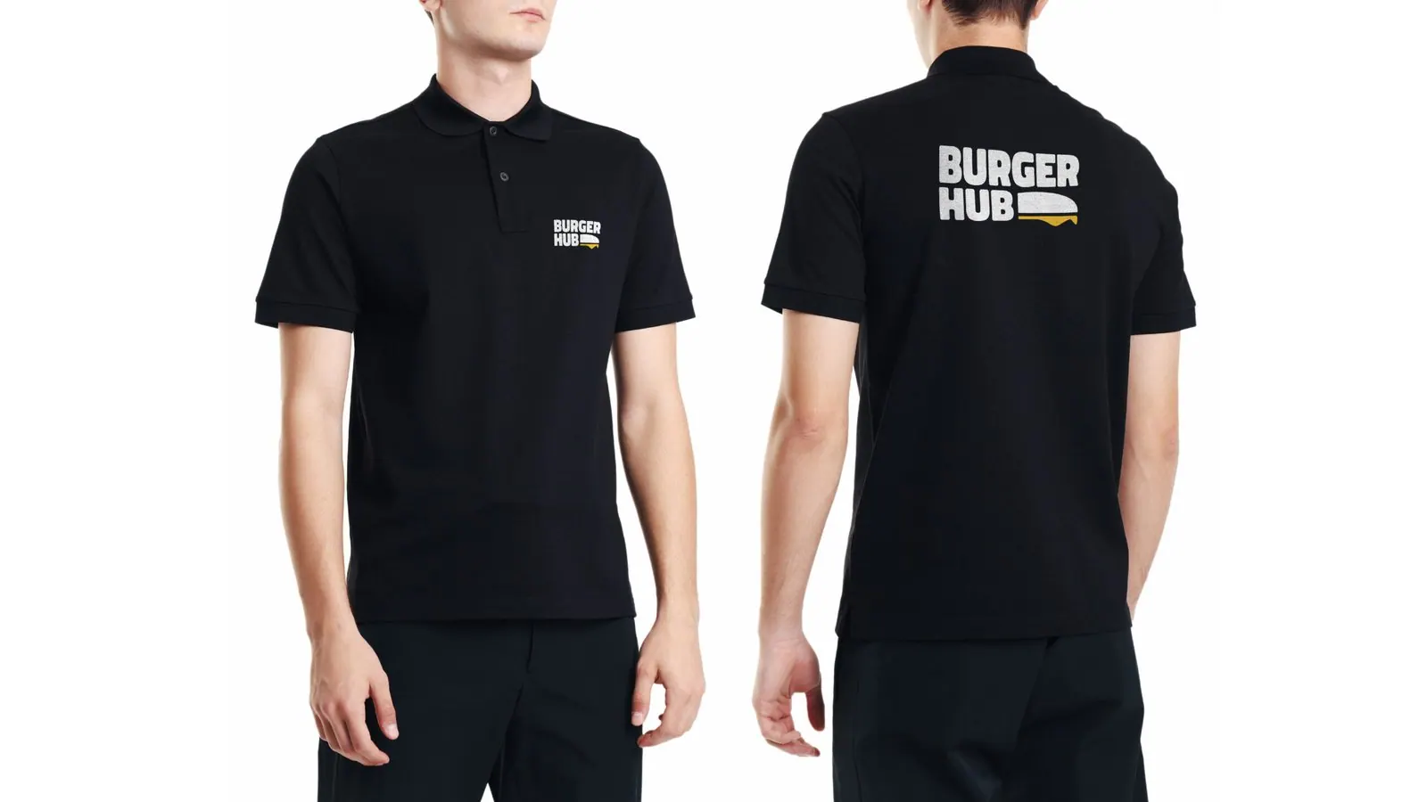 Burger Hub, brand identity presentation 6