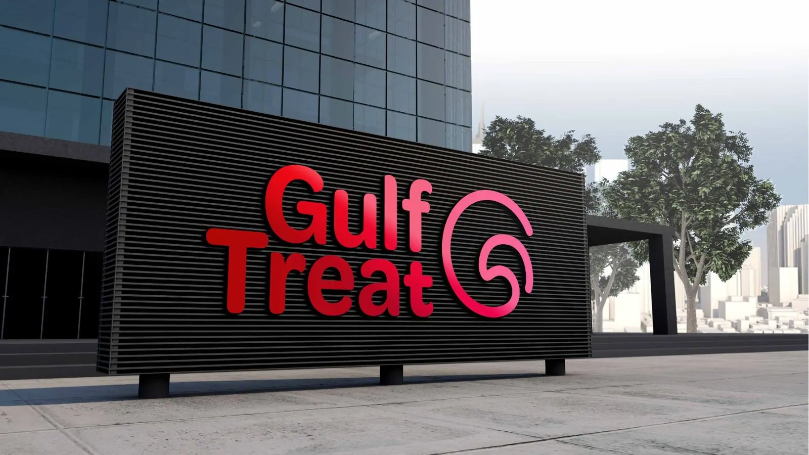 Gulf Treat, from business cards to building signage.
