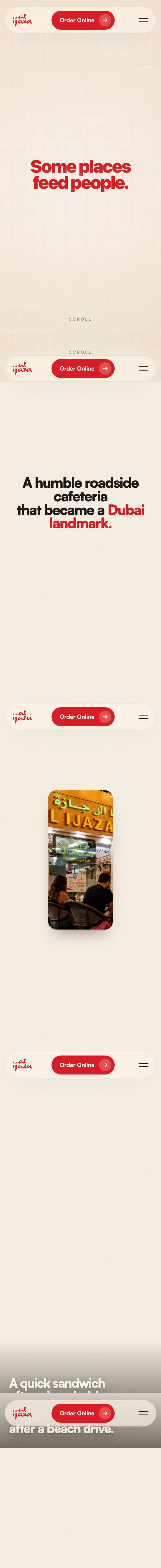 Al Ijaza website, full-page live capture on mobile