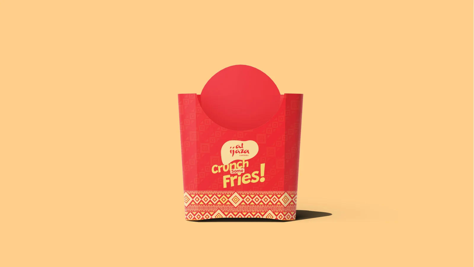 Al Ijaza Cafeteria: Fries sleeve