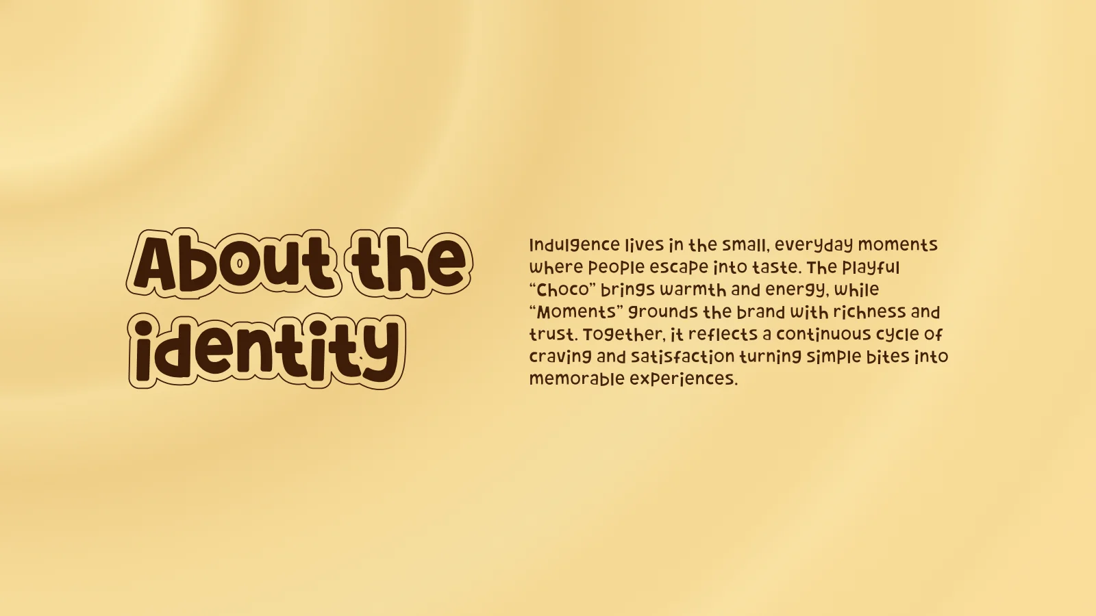 Choco Moments: Identity rationale