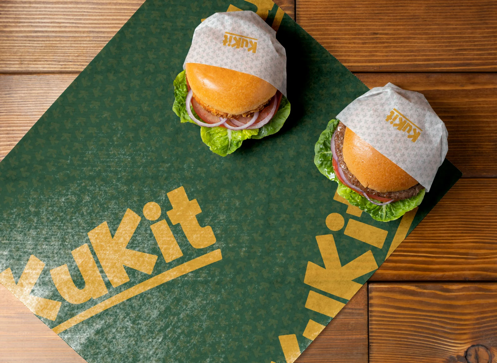 Kukit Packaging: Burger wrapping