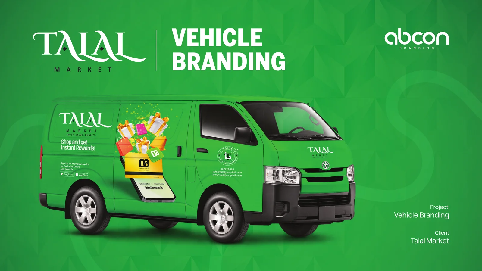 Talal Market: Vehicle branding opening
