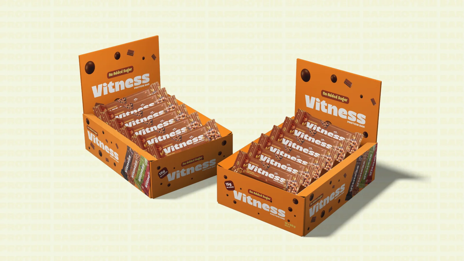 Vitness: Retail display mockups