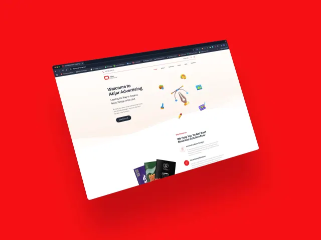 Abjar Advertising website by Abcon