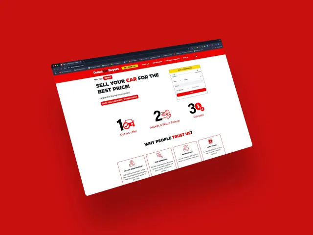 Dubai Car Buyers website by Abcon