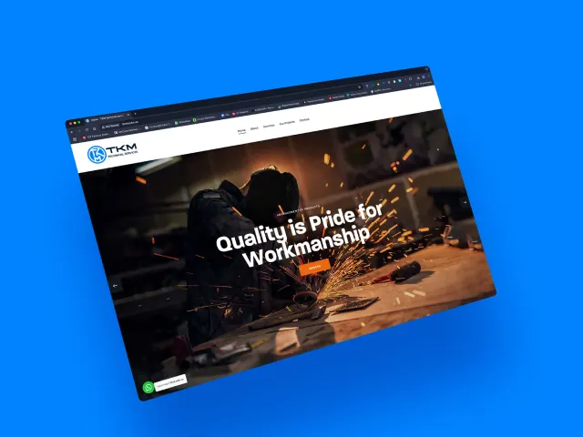 TKM Techs website by Abcon